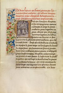 Iniziale A: Il corpo di Sant
