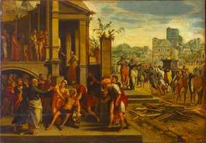 San Paolo e Barnaba a Listra, prima metà del XVI secolo da Master of the Budapest Saints Paul