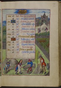 Pagina del calendario per giugno. In alto, Cancro, dalle 