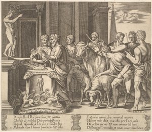 Tavola 4: Il padre di Psiche consulta l