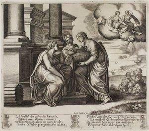 Psiche Dona Regali alle Sue Sorelle da Master of the Die