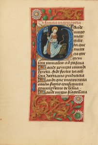Iniziale G: Santa Margherita da Master of the Dresden Prayer Book