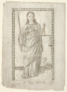 Giustizia dai Tarocchi, serie B: Principi Cosmici e Virtù, #37, prima del 1467