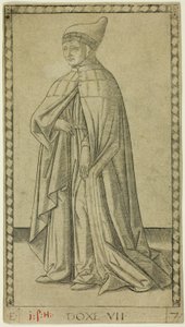 Il Doge, tavola sette da Le classi e le condizioni degli uomini da Master of the E Series Tarocchi