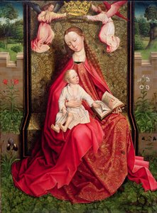 Vergine e Bambino da Master of the Embroidered Foliage