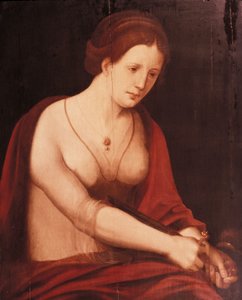 La morte di Lucrezia da Master of the Female Half Lengths