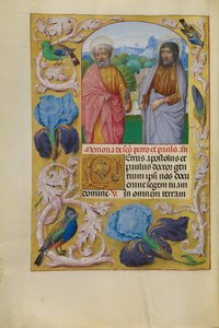 Santi Pietro e Paolo da Master of the First Prayer Book of Maximilian