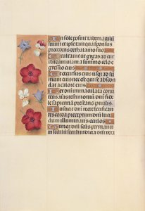 Ore di Isabella la Cattolica, Regina di Spagna: Fol. 101v da Master of the First Prayerbook of Maximillian