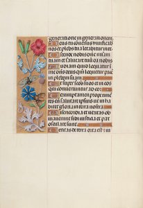 Ore della Regina Isabella la Cattolica, Regina di Spagna: Fol. 128v, c. 1500 da Master of the First Prayerbook of Maximillian