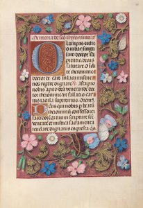 Ore della Regina Isabella la Cattolica, Regina di Spagna: Fol. 186r, c. 1500 da Master of the First Prayerbook of Maximillian