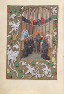 Ore di Isabella la Cattolica, Regina di Spagna: Fol. 219v, Servizio Funebre da Master of the First Prayerbook of Maximillian