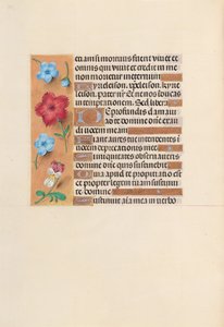 Ore di Isabella la Cattolica, Regina di Spagna: Fol. 255v da Master of the First Prayerbook of Maximillian