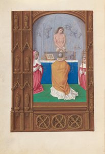 Ore della regina Isabella la Cattolica, regina di Spagna:  Fol. 264v, Messa di San Gregorio da Master of the First Prayerbook of Maximillian