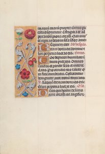 Ore di Isabella la Cattolica, regina di Spagna: Fol. 28v, c. 1500 da Master of the First Prayerbook of Maximillian