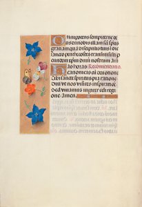 Ore di Isabella la Cattolica, Regina di Spagna: Fol. 36v, c. 1500 da Master of the First Prayerbook of Maximillian