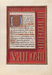 Ore della Regina Isabella la Cattolica, Regina di Spagna: Fol. 38r, c. 1500 da Master of the First Prayerbook of Maximillian