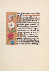 Ore di Isabella la Cattolica, Regina di Spagna: Fol. 39v, c. 1500 da Master of the First Prayerbook of Maximillian