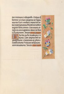 Ore della regina Isabella la Cattolica, regina di Spagna: Fol. 49r, c. 1500 da Master of the First Prayerbook of Maximillian