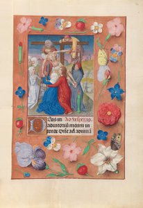 Ore di Isabella la Cattolica, Regina di Spagna: Fol. 73r, Discesa dalla Croce, c. 1500 da Master of the First Prayerbook of Maximillian