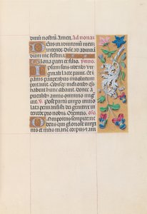 Ore della Regina Isabella la Cattolica, Regina di Spagna: Fol. 84r, c. 1500 da Master of the First Prayerbook of Maximillian