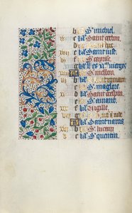 Libro delle Ore Uso di Rouen: fol. 10v, c. 1470 da Master of the Geneva Latini