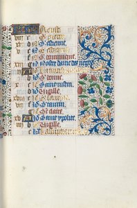 Libro delle Ore Uso di Rouen: fol. 8r, c. 1470 da Master of the Geneva Latini