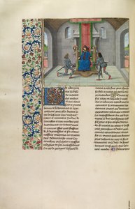 Giovanni di Gaunt invita gli ospiti al matrimonio della figlia con il re del Portogallo da Master of the Getty Froissart