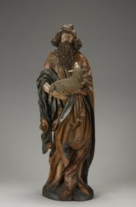 San Giovanni Battista (parzialmente policromo) da Master of the Harburger Altar