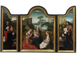 Vergine e Bambino con Santa Caterina e Santa Barbara, c.1520-25