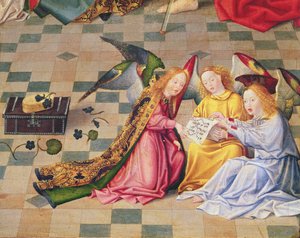 Angeli musicisti dal pannello destro dell