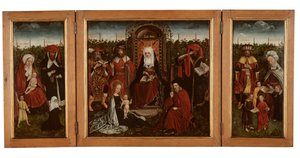 Il trittico di Poortakker da Master of the Holy Family of St. Anne