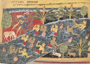 Le Gopi Implorano Krishna di Restituire i Loro Vestiti