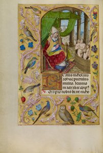 San Nicola che salva tre ragazzi da una vasca da bagno da Master of the Lübeck Bible