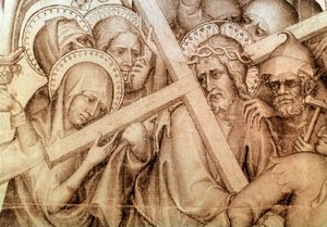 Il paramento di Narbonne: Cristo che porta la croce da Master of the Parement of Narbonne