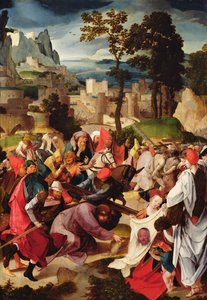 La crocifissione da Master of the Repudiation of Hagar