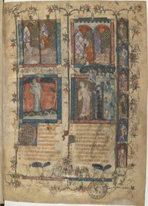 Miniatura da un manoscritto del Roman de la Rose di Guillaume de Lorris e Jean de Meun, 1353