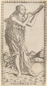Melpomene da Master of the S Series Tarocchi