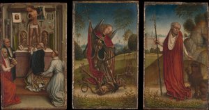 San Michele, La Messa di San Gregorio, San Girolamo da Master of the Saint Catherine Legend