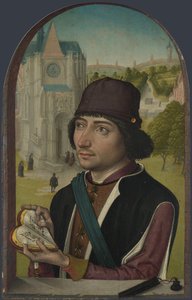 Ritratto di un giovane uomo, c. 1480 da Master of the View of St. Gudule