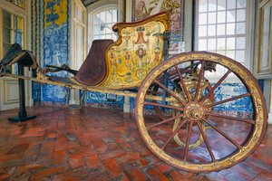 Palazzo di Queluz, Queluz, Portogallo. Carrozza decorata, 2020