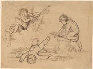 Allegoria: Quattro Putti da Mather Brown