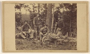 Reparto pionieri del 69° reggimento N.Y.V. da Mathew B. Brady