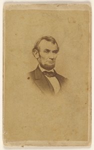 [Incisione di Abraham Lincoln dopo una fotografia di Mathew B. Brady].