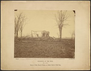 Rovine della casa della signora Henry, sul campo di battaglia di Bull Run da Mathew B. Brady