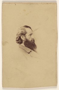 [Uomo non identificato con barba lunga di profilo] da Mathew B. Brady