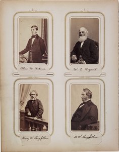 Album di 200 carte de visite, la maggior parte di Brady