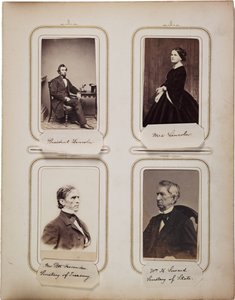 Album di 200 carte de visite, la maggior parte di Brady, c.1865 da Mathew B. Brady