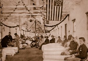 Ospedale militare vicino a Washington, D.C., 1861-65 da Mathew B. Brady