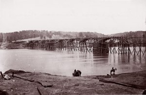 Ponte sul fiume Tennessee a Chattanooga da Mathew Brady