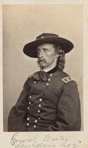 Il generale George Armstrong Custer, 1865 (foto) da Mathew Brady